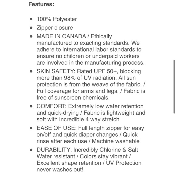 Nozone Tahiti full zip swimsuit (spf 50) - Picture 6 of 7